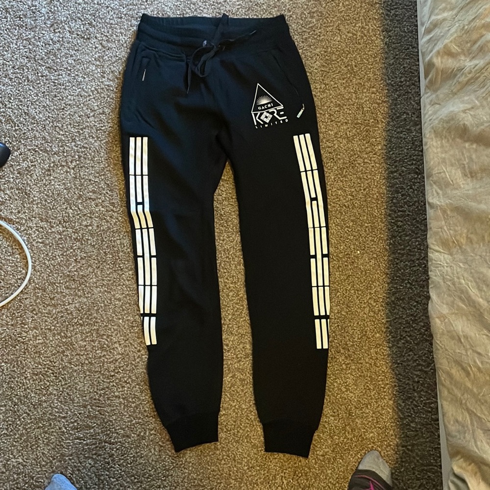 kore ltd black joggers